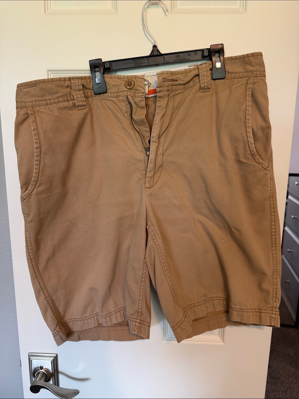 St. John's Bay Men's Flat-Front Khaki Shorts